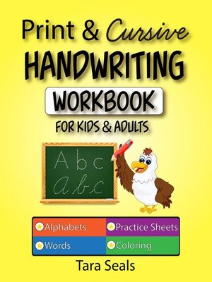 cover image of Print & Cursive Handwriting Workbook for Kids & Adults